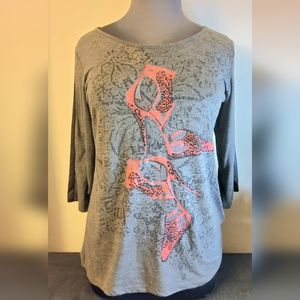 Style & co. Woman size 0x Pullover Tunic With Fishtail back